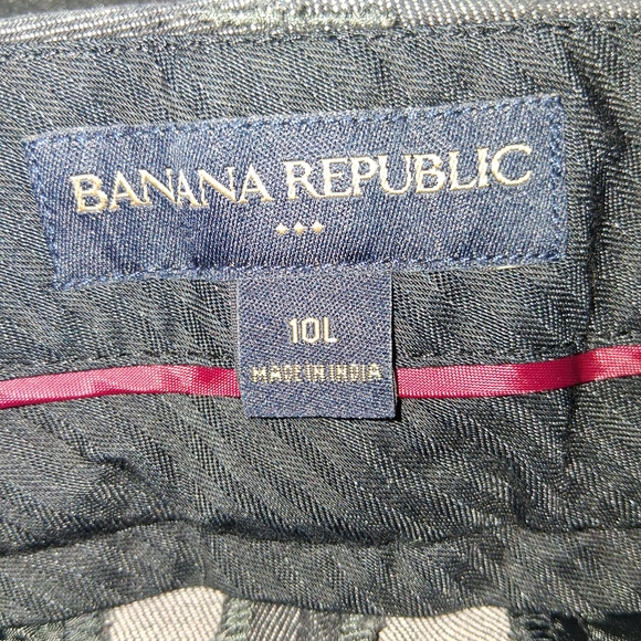 Banana Republic Charcoal Gray Trousers dress Pants Casual Size 10L - Picture 2 of 16
